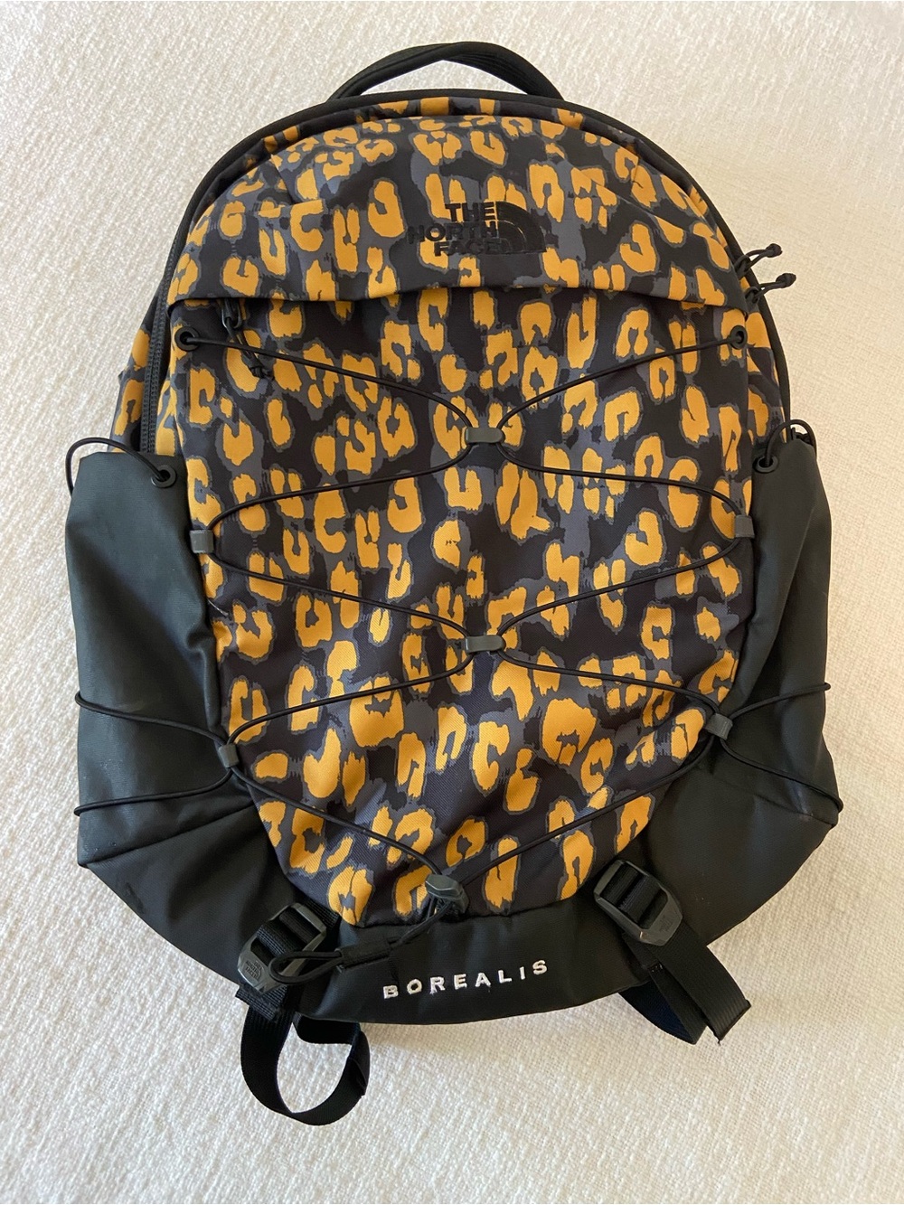 The North Face Borealis Cheetah Print Black & Gold Backpack Unisex 27L - Picture 14 of 16